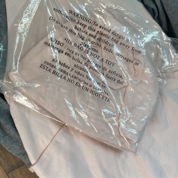 🐰Organic cotton pink bunny onsie with rollable feet and hand - Picture 14 of 16